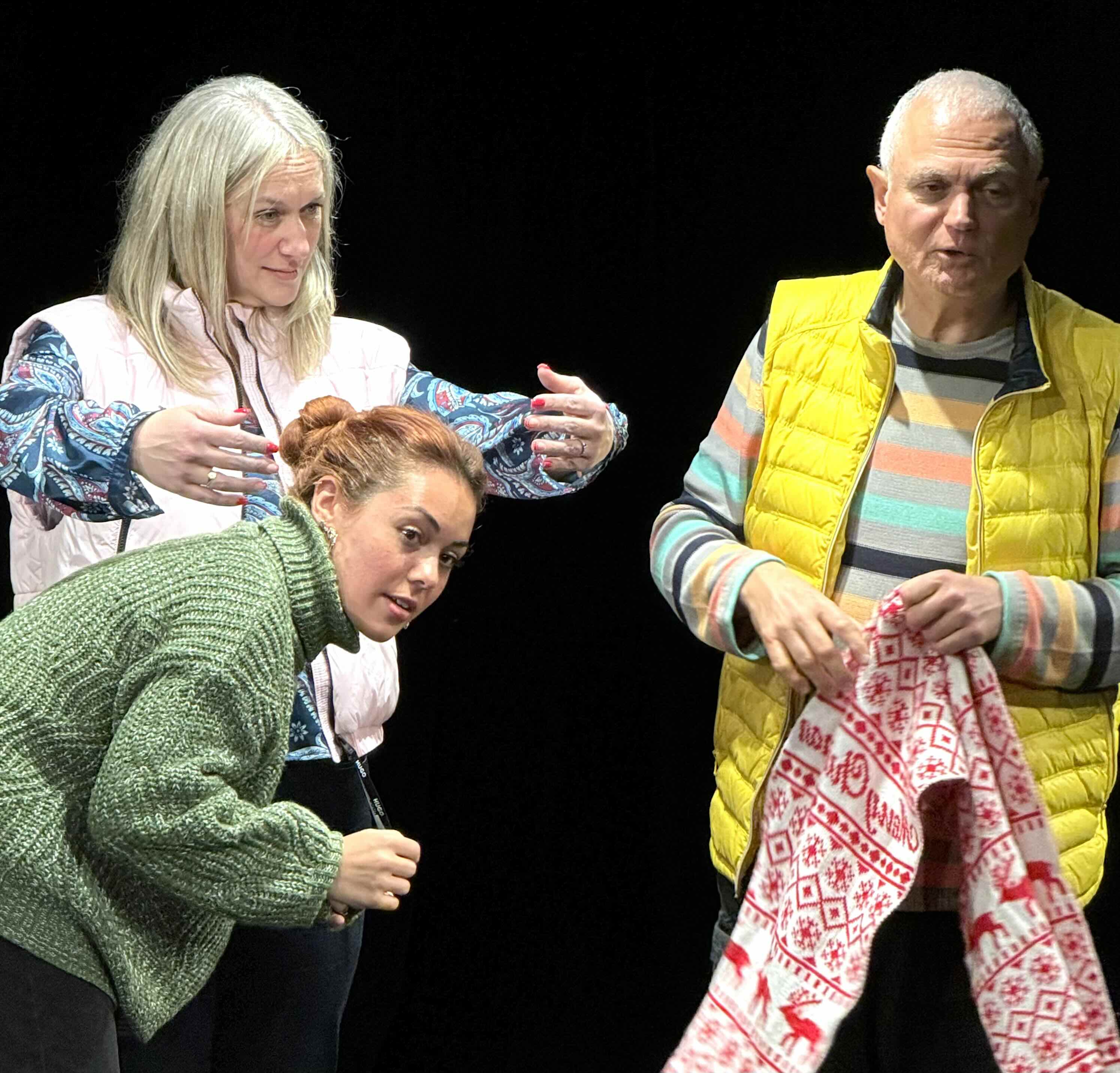 Richard Cross avec des stagiaires